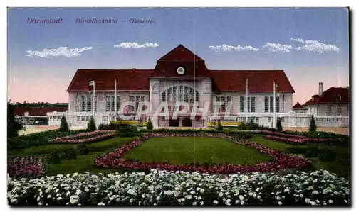 Allemagne Darmstadt Cartes postales Hauptbahnhof Ostseite