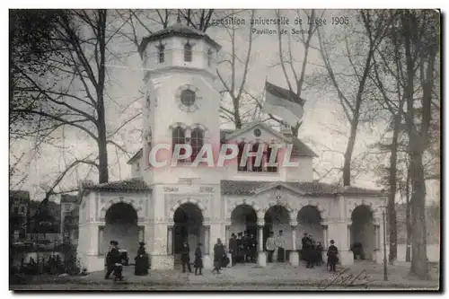 Belgie Belgique Cartes postales Exposition de Liege 1905 Pavillon de Serbie