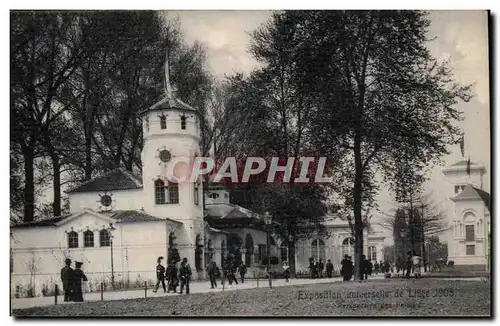 Belgie Belgique Ansichtskarte AK Exposition de Liege 1905 Perspectives des relais (pavillon de SErbie Serbia)