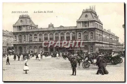 Belgie Belgique Bruxelles Cartes postales La gare du Nord