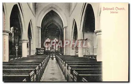 Great Britain Bakewell Church Cartes postales Interior