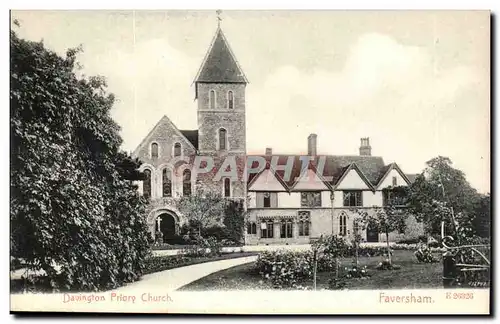 Great Britain Faversham Ansichtskarte AK Davington Priory Church