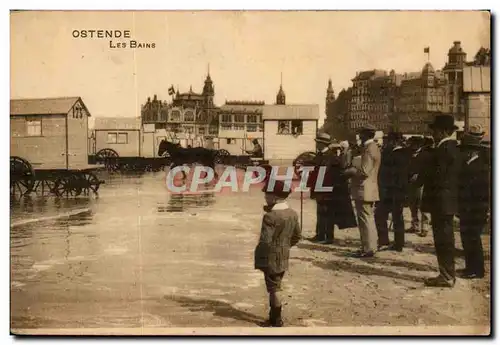 Belgie Belgique Ostende Ansichtskarte AK les bains