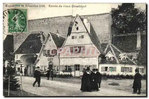 Belgie Belgique Bruxelles Cartes postales Exposition de 1910 Entree du vieux Dusseldorf