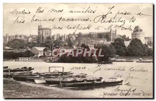 Great Britain Windsor Castle from River Cartes postales