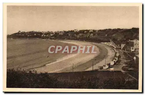 Perros Guirec Cartes postales La plage de Trestraou Vue de la montee de la Clarte