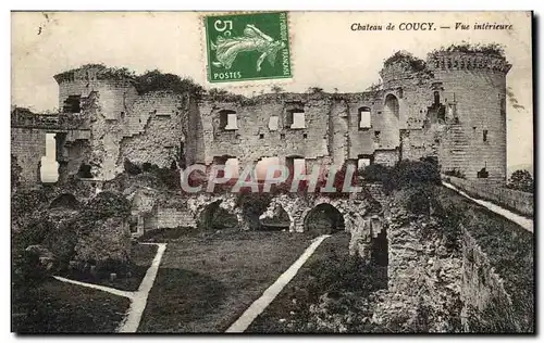 Cartes postales Chateau de Coucy Vue interieure