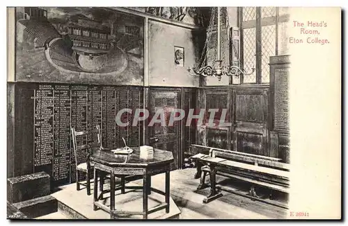 Great BRitain Ansichtskarte AK The head&#39s room Eton college