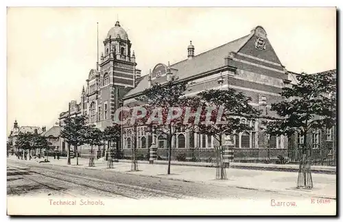 Great BRitain Barrow Cartes postales TEchnical schools