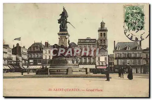 Saint Quentin Cartes postales Grand place