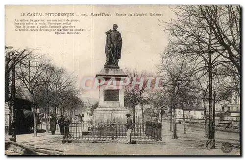 CAntal Ansichtskarte AK Aurillac Statue du general Delzons