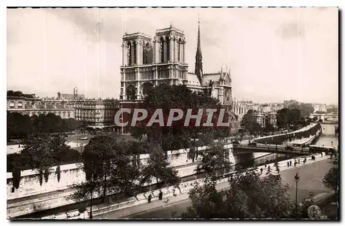 Paris Moderne Karte Notre Dame et la Seine