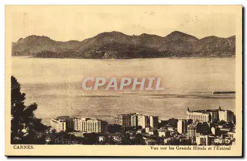 Cannes Cartes postales Vue sur les grands hotels et l&#39esterle