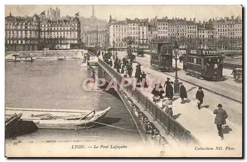 Lyon Ansichtskarte AK Le pont Lafayette (tramways)