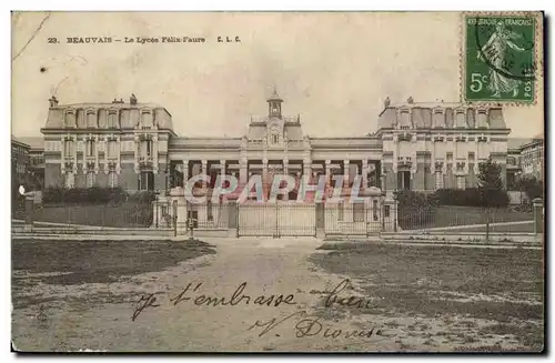 Beauvais Cartes postales Le lycee Felix Faure