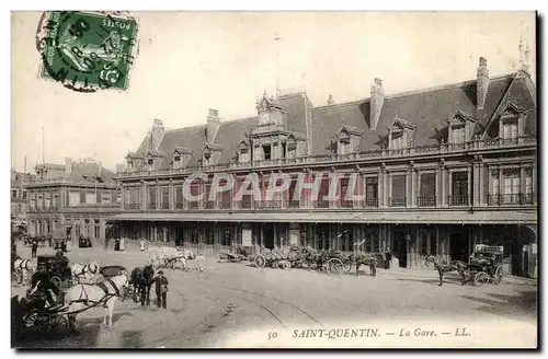 Saint Quentin Cartes postales La gare