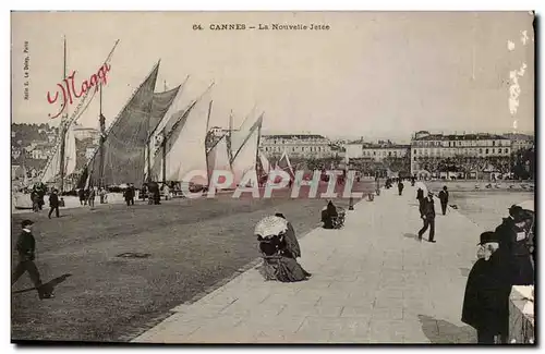 Cannes Cartes postales La nouvelle jetee (voiliers)