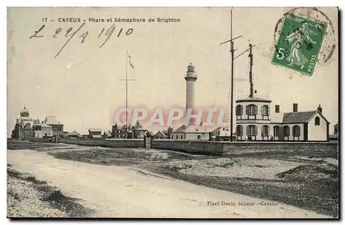 Cayeux Ansichtskarte AK Phare et semaphore de Brighton