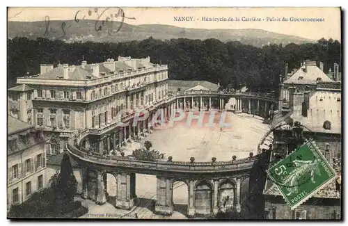 Nancy Cartes postales Hemicycle de la Carriere Palais du gouvernement