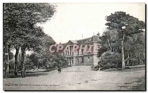 Saint Brieuc Ansichtskarte AK Entree des promenades et palais de justice