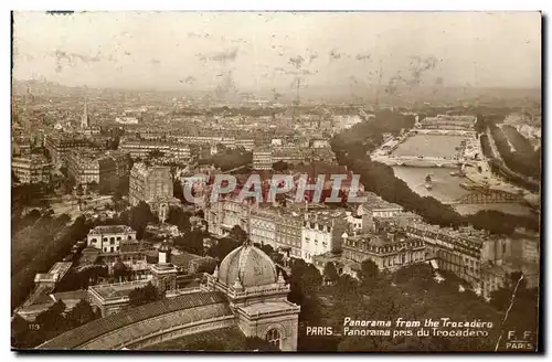 Paris Cartes postales Panorama from the Trocadero