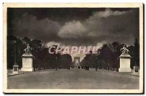 Paris Cartes postales L&#39avenue des Champs Elysees