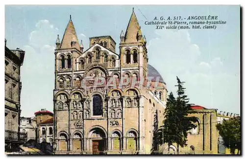 Angouleme Cartes postales Cathedrale St Pierre romano bizantine 12eme