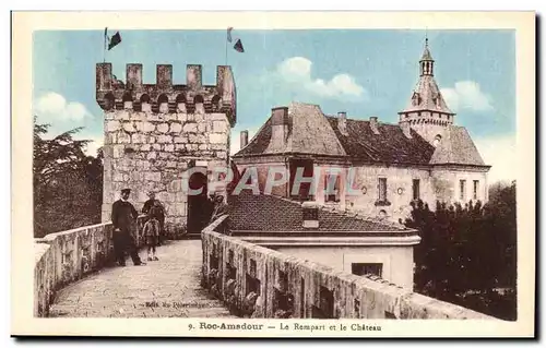 Rocamadour Cartes postales Le rempart et le chateau