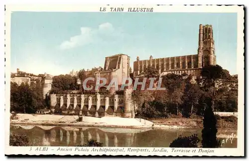 Albi Cartes postales Ancien palais archiepiscopal Remparts Jardin Terrasse et donjon
