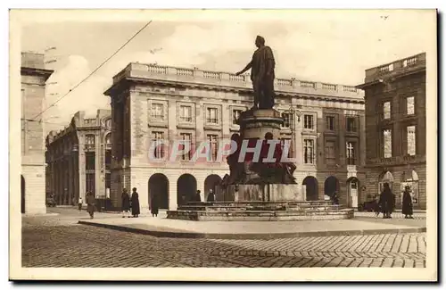 Reims Ansichtskarte AK La place royale et statue de Louis XV