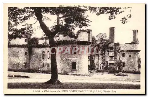 Chateau de Kergournadec&#39h Ansichtskarte AK Finistere