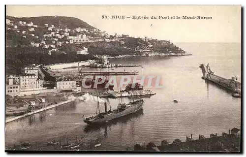 Nice Cartes postales Entree du port et le Mont Boron