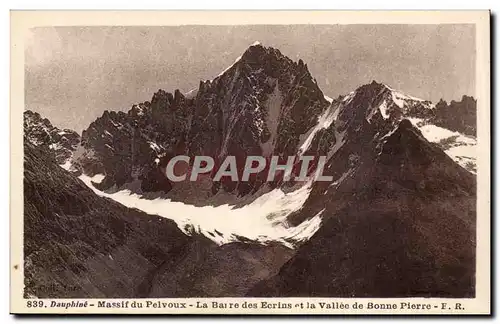 Massif Massif du Pelvoux Ansichtskarte AK La barre des Ecrins et la vallee de Bonne Pierre