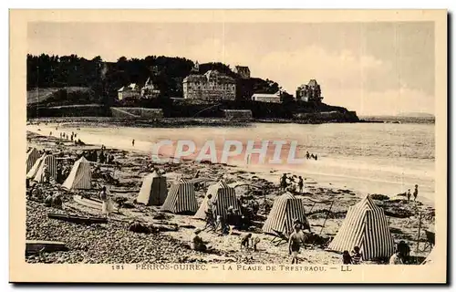 Perros Guirec Cartes postales La plage de Trestraou