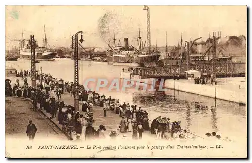 Saint Nazaire Cartes postales Le pont s&#39ouvrant pour le passage d&#39un transatlantique
