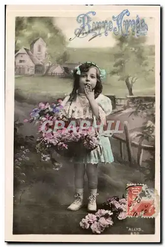 Cartes postales Fantaisie Enfant Bonne annee