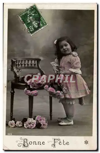 Cartes postales Fantaisie Enfant Bonne fete