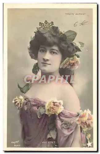 Cartes postales Fantaisie Femme Theatre Marigny