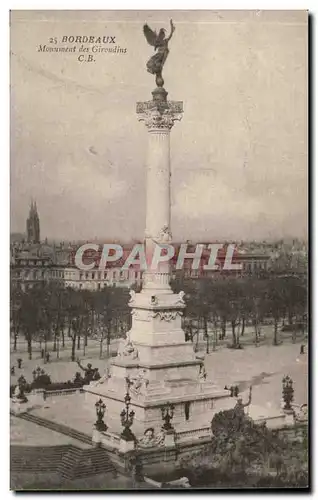 Bordeaux Cartes postales Monument des Girondins