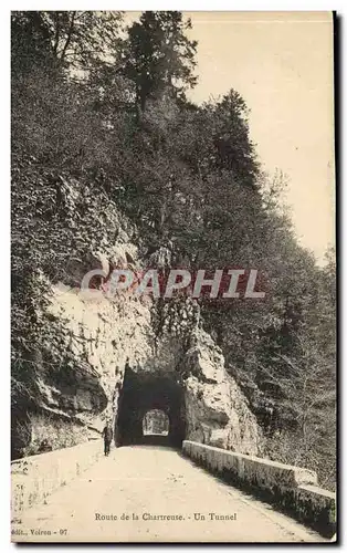 Cartes postales Route d ela Chartreuse Un tunnel