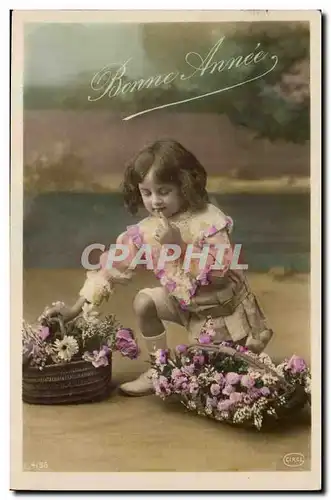 Cartes postales Fantaisie Bonne annee Enfant