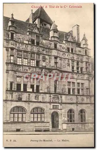 Paray le Monial Ansichtskarte AK La mairie (chocolat et the la Cie coloniale)