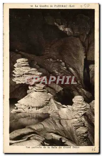 La grotte de Padirac Cartes postales Vue partielle de la salle du grand Dome