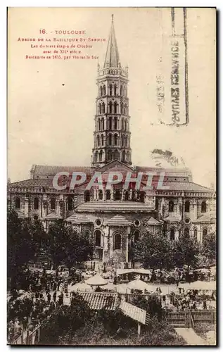 Toulouse Ansichtskarte AK Abside de la basilique St Sernin (marche)