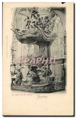 Belgique Anvers Cartes postales La chaire de St Andre