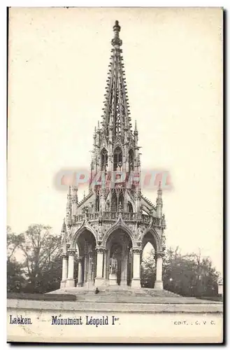 Belgique Laeken Ansichtskarte AK monument Leopold 1er