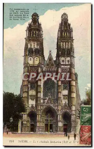 Tours Cartes postales La cathedrale St Gatien