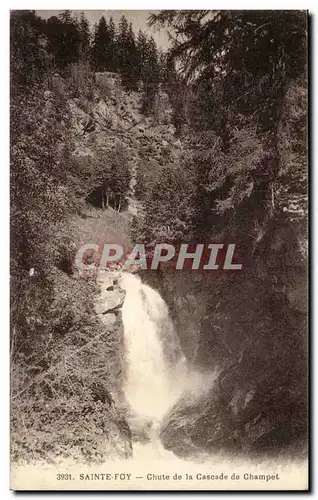 Sainte Foy Ansichtskarte AK Chute de la cascade de Champet