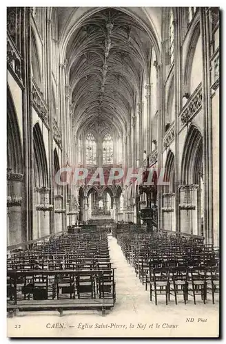 Caen Ansichtskarte AK Eglise Saint Pierre la nef et le choeur