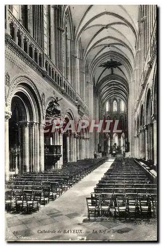 Bayeux Cartes postales La nef et le choeur